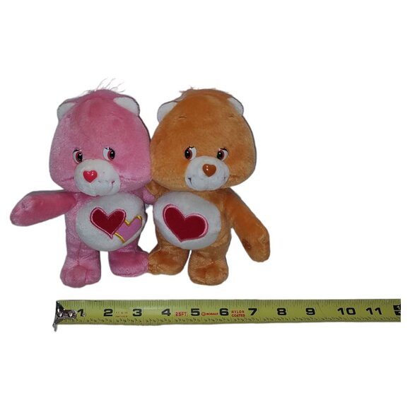 Care Bears Plush Set - Love-A-Lot & Tenderheart Bear - 8" - Soft & Cuddly - Picture 5 of 16